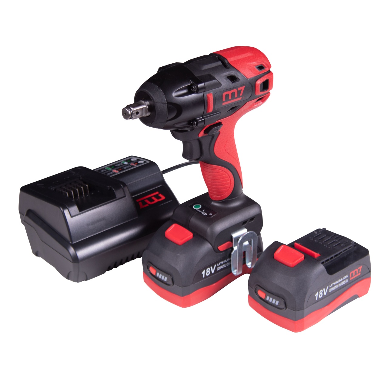 Гайковерт аккумуляторный ударный 1/2", 813 Нм, 18 В, 4 предмета, кейс MIGHTY SEVEN DW-401A