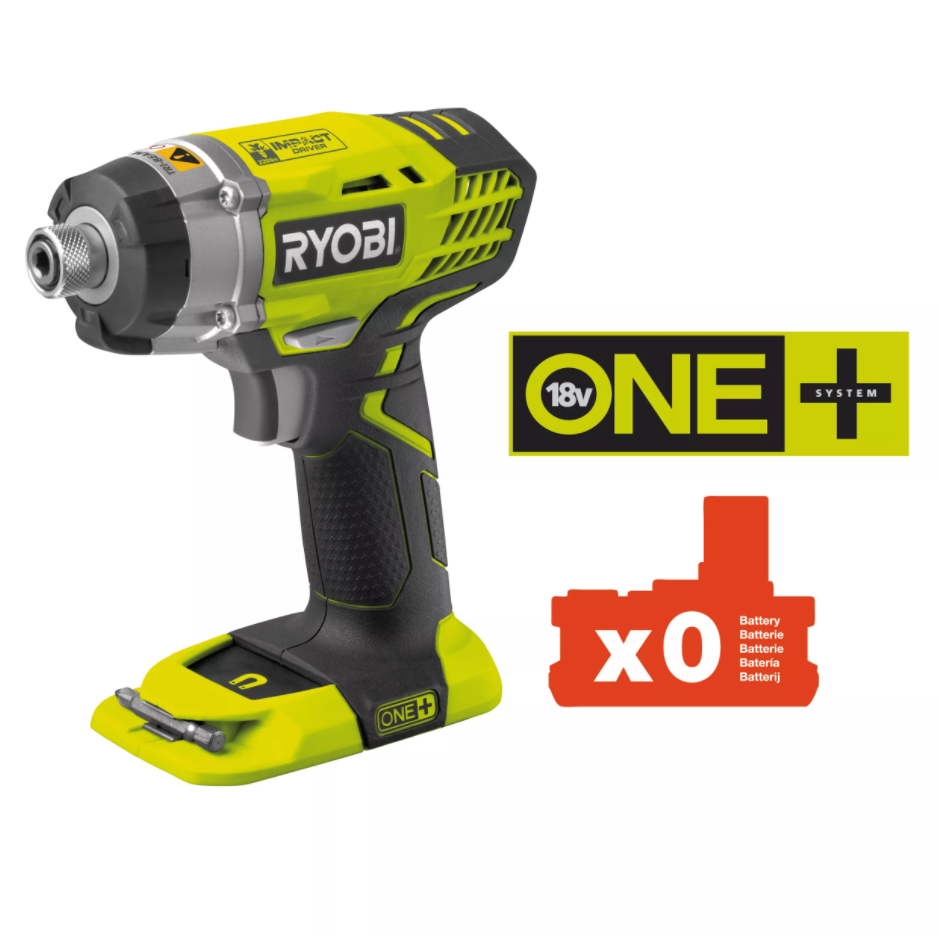Аккумуляторный шуруповерт ONE+,18 В, без аккумулятора и ЗУ RYOBI RID1801M