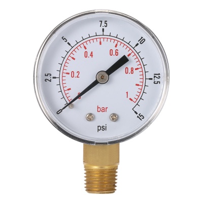 Манометр 1/4", 63 мм, 12 бар, радиальный ASTUROMEC D210/3