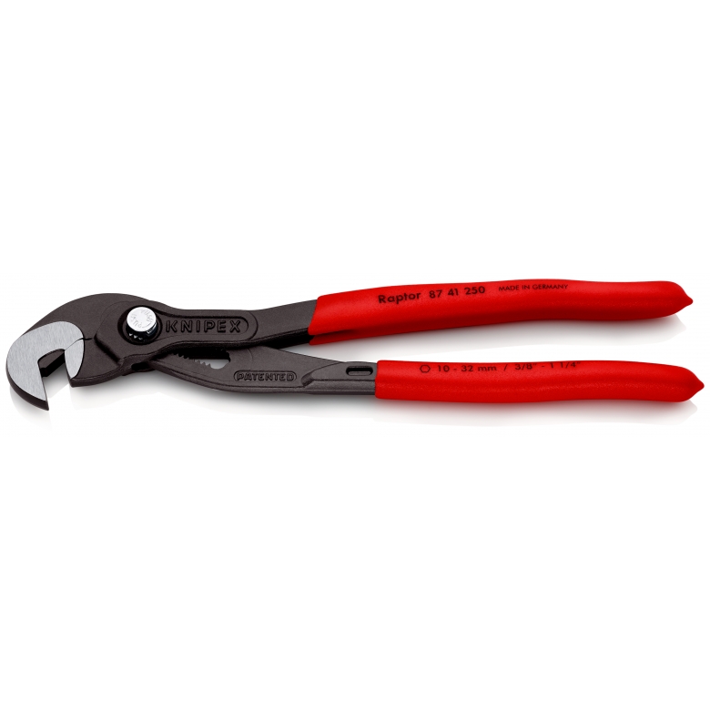 Захват-ключ переставной Raptor® 250 мм, 10-32 мм, быстрозажимной механизм KNIPEX KN-8741250