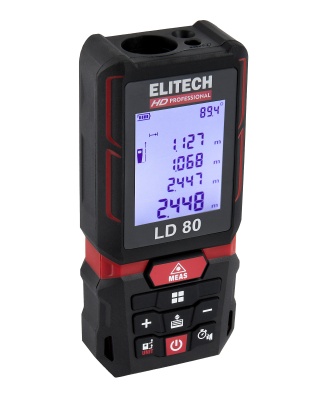 Дальномер лазерный, 0,2-80 м ELITECH HD LD 80
