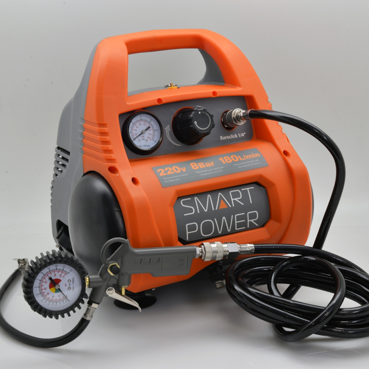 Компрессор поршневой, коаксиальный, безмасляный SMART POWER SAC-280