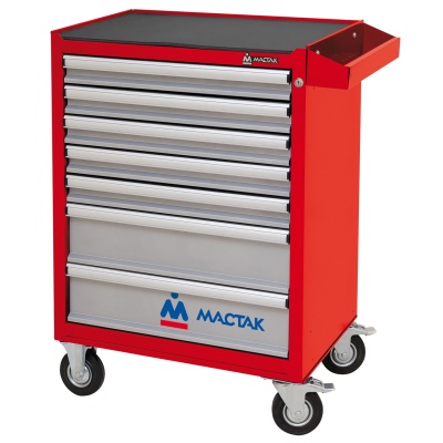 Тележка инструментальная, 7 выдвижных ящиков, "ОПТИМА", красная МАСТАК 521-07581MR