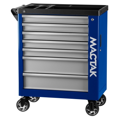 Тележка инструментальная, 7 выдвижных ящиков, "НОВА", синяя МАСТАК 521-07580B