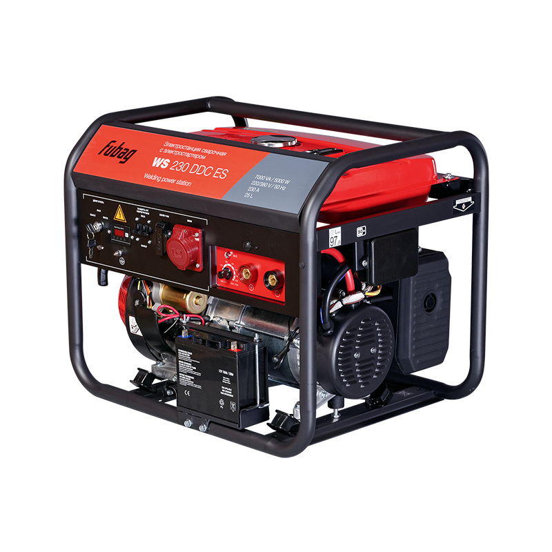 Бензогенератор сварочный WS 230 DDC ES, 5,0 кВт FUBAG 646248