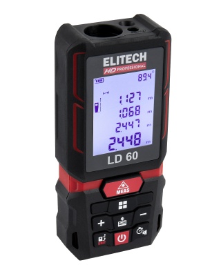 Дальномер лазерный, 0,2-60 м ELITECH HD LD 60