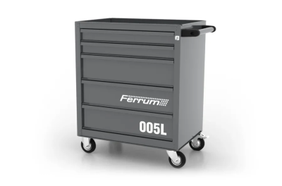 Тележка инструментальная, 5 выдвижных ящиков, "Classic", серая FERRUM 02.005L-9007