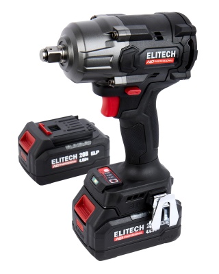 Гайковерт аккумуляторный ударный 1/2", 850Нм, 20 В, кейс ELITECH HD CW 2009SL (E2201.059.02)