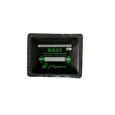 Заплата радиальная 100х125 мм, кордовая CLIPPER K833