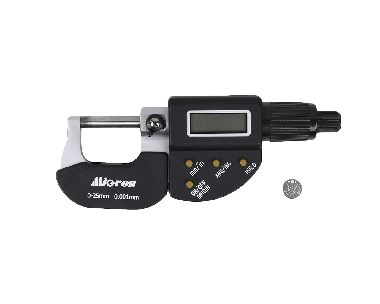 Микрометр гладкий МКЦ-25, 0,001 мм, электронный MICRON 122039