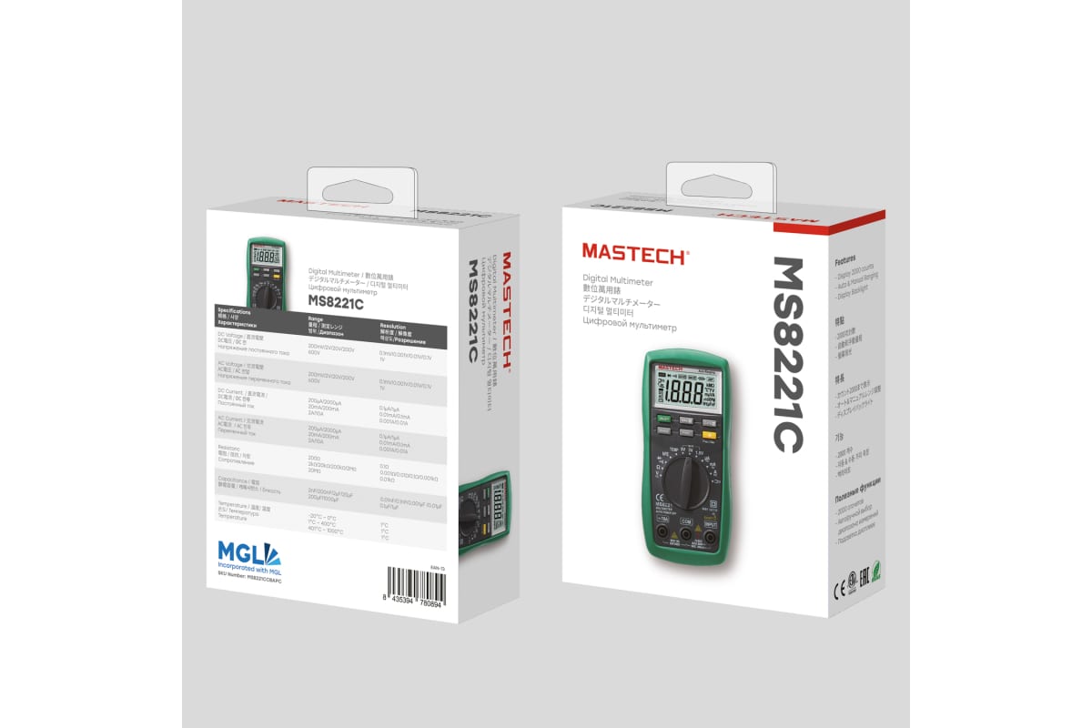 Мультиметр цифровой MASTECH MS8221C