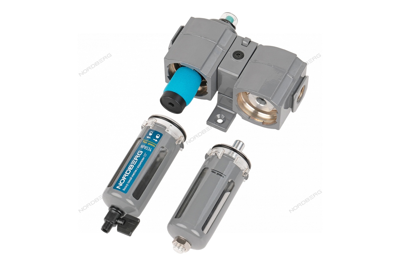 Фильтр влагомаслоотделитель и осушитель 1/2" PRO NORDBERG NP8534