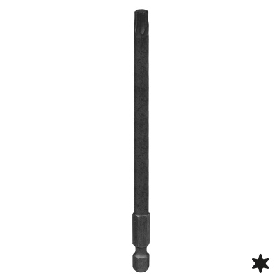 Вставка (бита) торцевая 1/4", Torx, Т30, 110 мм, для шуруповерта KING TONY 711130T