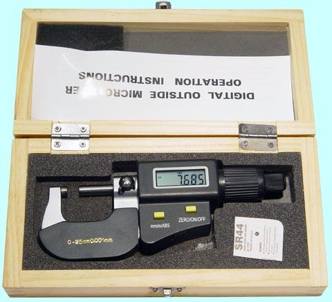 Микрометр гладкий МКЦ-25, 0,001 мм, электронный CNIC 27356