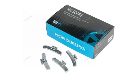Грузики балансировочные 50 г, для литых дисков, сталь, 50 шт NORDBERG WC50AF4