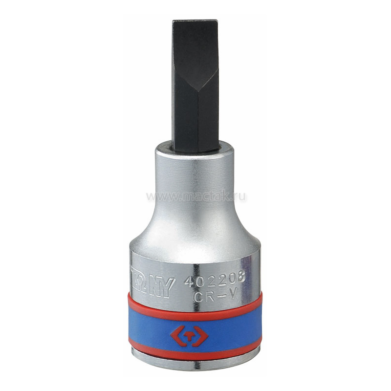 Насадка (бита) торцевая 1/2", Slotted, 8х1,2 мм, L = 60 мм KING TONY 402208
