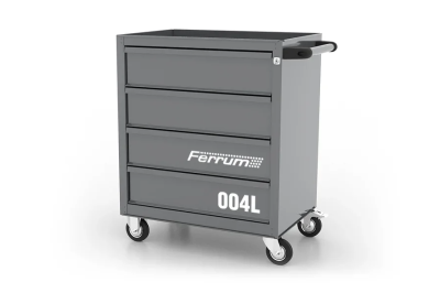 Тележка инструментальная, 4 выдвижных ящиков, "Classic", серая FERRUM 02.004L-9007