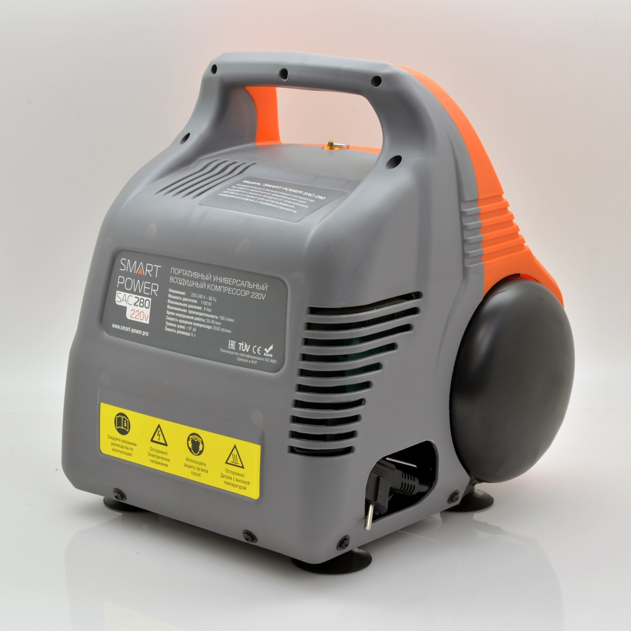 Компрессор поршневой, коаксиальный, безмасляный SMART POWER SAC-280