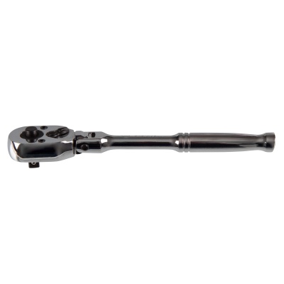 Трещотка 1/4", 150 мм, 24 зубца, флажковая с кнопкой, шарнирная KING TONY 2781-06P