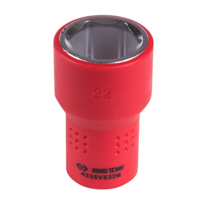 Головка торцевая диэлектрическая шестигранная 1/2", 22 мм KING TONY 4335VE22M