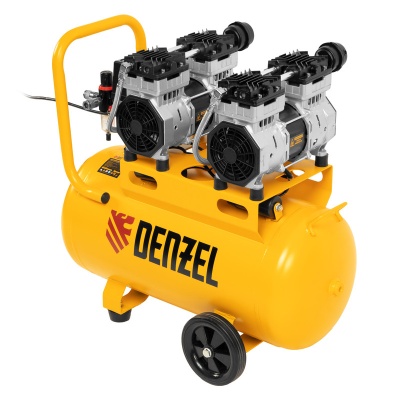Компрессор поршневой DLS 1500/50, коаксиальный, безмаслянный DENZEL 58027