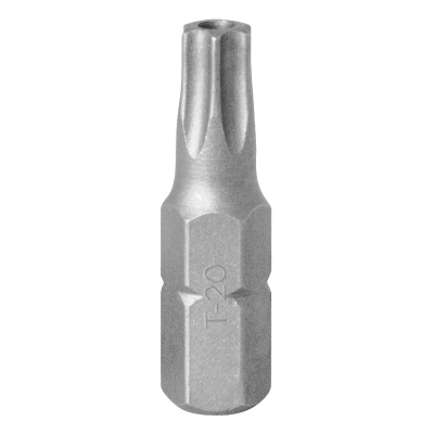 Вставка (бита) торцевая 1/4", Torx, T20, 25, с отверстием KING TONY 102520U