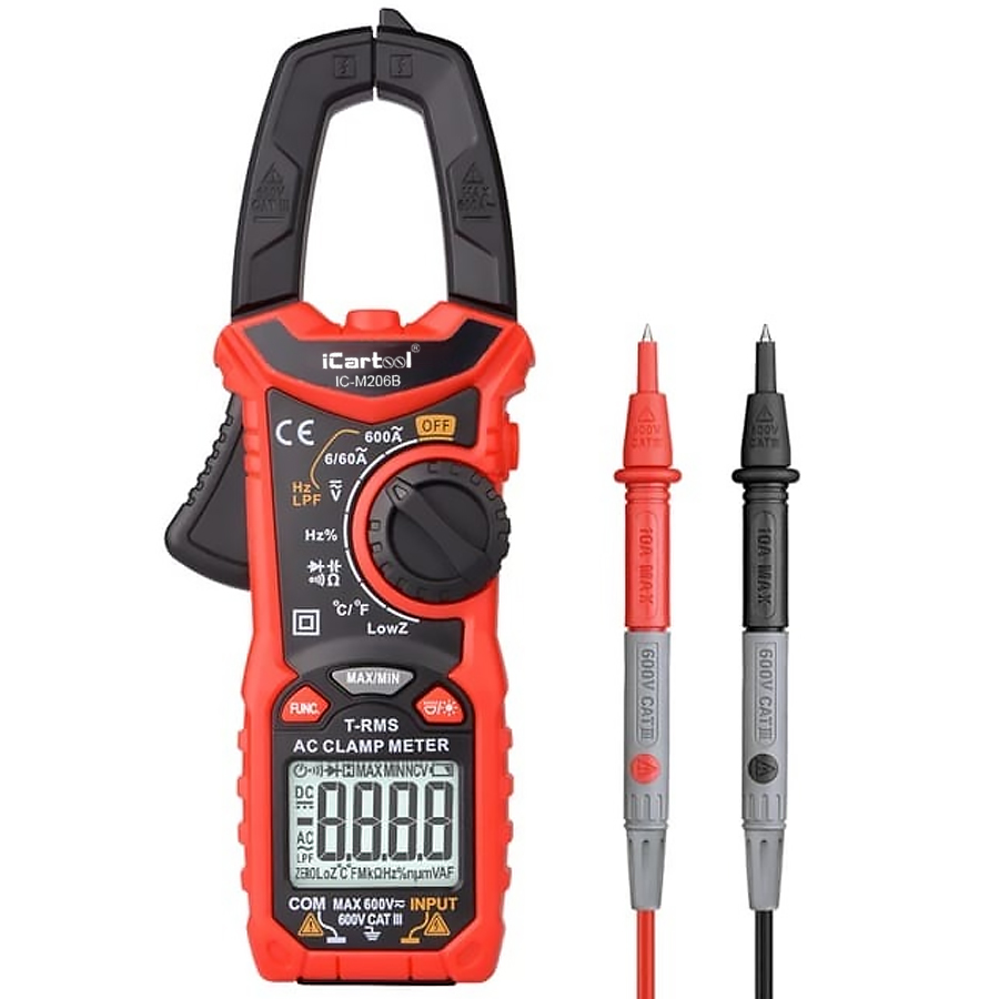 Клещи токоизмерительные AC ICARTOOL IC-M206B