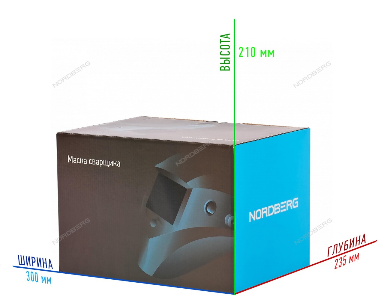Маска сварочная, регулируемый фильтр NORDBERG NH4