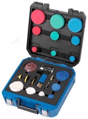 Пневматическая орбитальная шлифовальная машина 75 мм, 15000 об/мин, угловая, кейс NORDBERG NP3225K