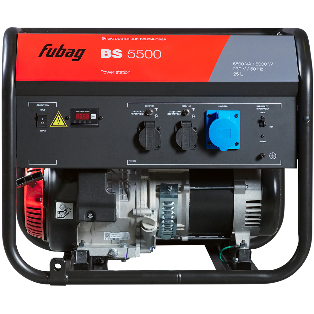Бензогенератор BS 5500, 5,0 кВт FUBAG 646278