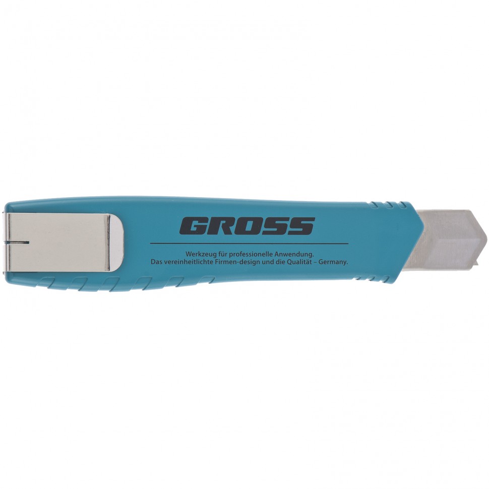 Нож со сменными лезвиями, 18 мм, металлическая направляющая GROSS 78897