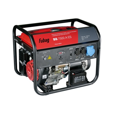 Бензогенератор BS 7500 A ES, 7,0 кВт, с электростартером FUBAG 641031