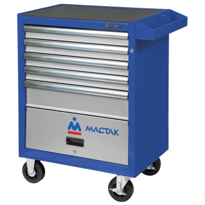 Тележка инструментальная, 5 выдвижных ящиков и отсек, "ОПТИМА", синяя МАСТАК 522-05581MB