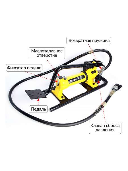 Насос гидравлический ножой, 0,6 л CAR-TOOL CT-E1135