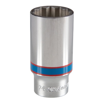 Головка торцевая глубокая двенадцатигранная 3/8", 24 мм KING TONY 323024M