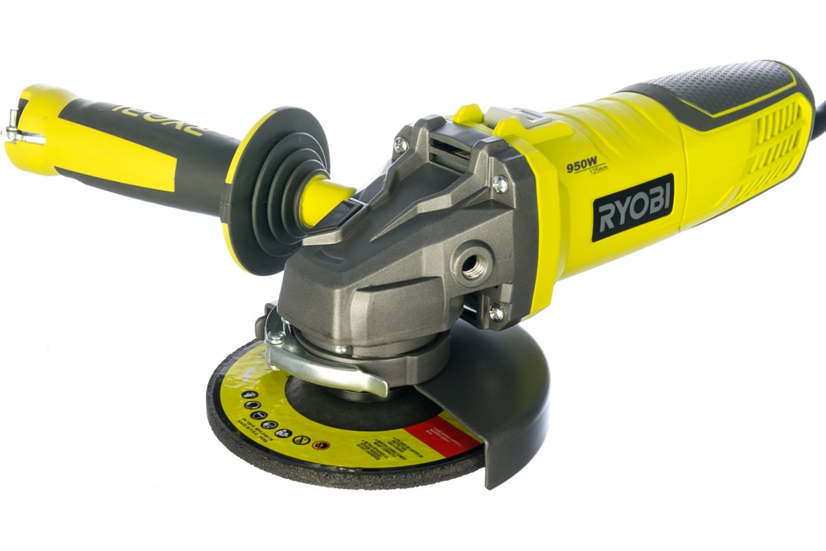 Шлифмашина угловая (УШМ), 125 мм, 950 Вт RYOBI RAG950-125S