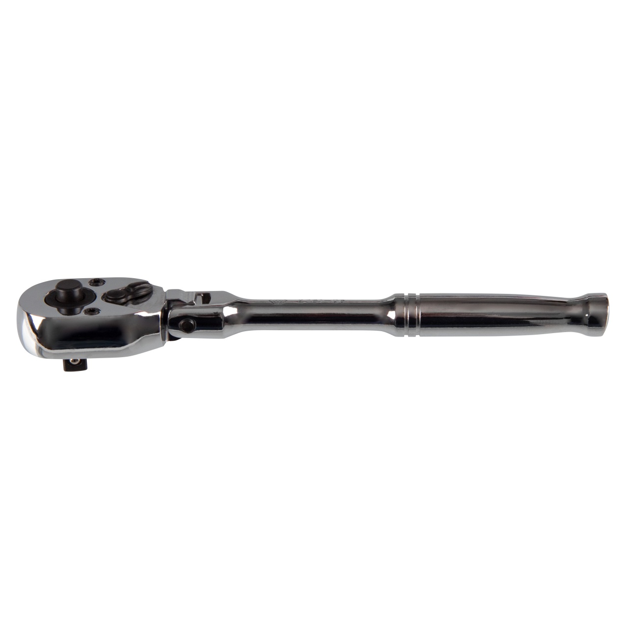 Трещотка 1/4", 150 мм, 24 зубца, флажковая с кнопкой, шарнирная KING TONY 2781-06P