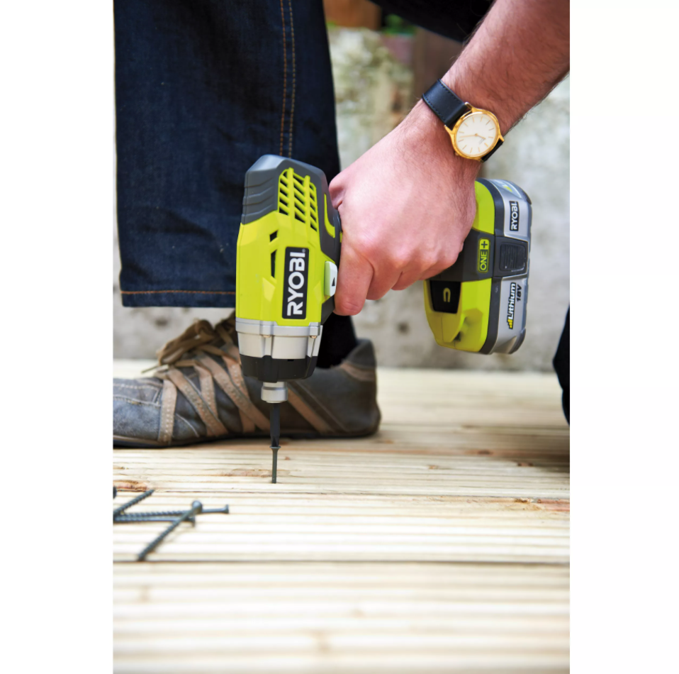 Аккумуляторный шуруповерт ONE+,18 В, без аккумулятора и ЗУ RYOBI RID1801M