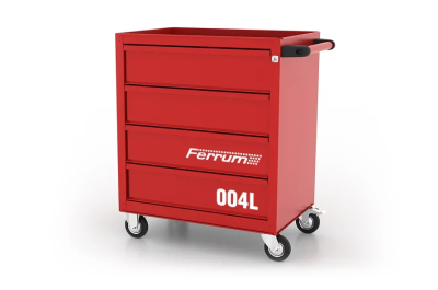Тележка инструментальная, 4 выдвижных ящиков, "Classic", красная FERRUM 02.004L-3000