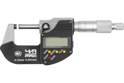 Микрометр гладкий МКЦ-25, 0,001 мм, электронный ЧИЗ PRO 423460