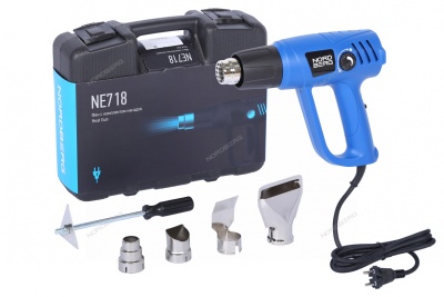 Термофен 2000 Вт, 4 насадки, кейс NORDBERG NE718