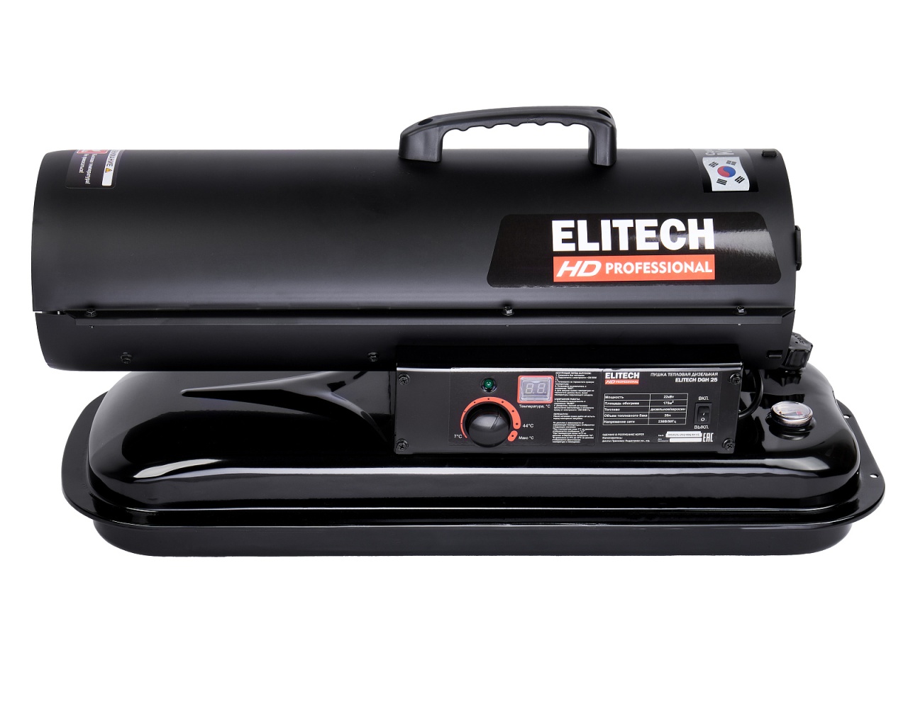 Пушка тепловая, дизельная, прямого нагрева ELITECH HD DGH 25